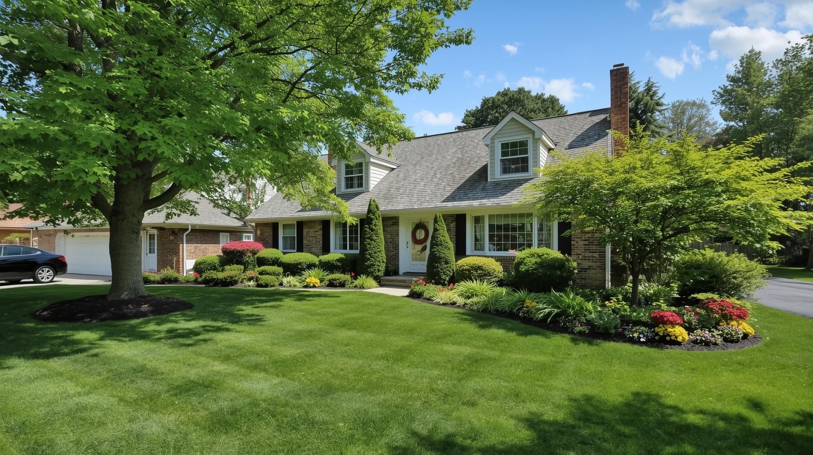 Beautiful Long Island home with landscaped yard